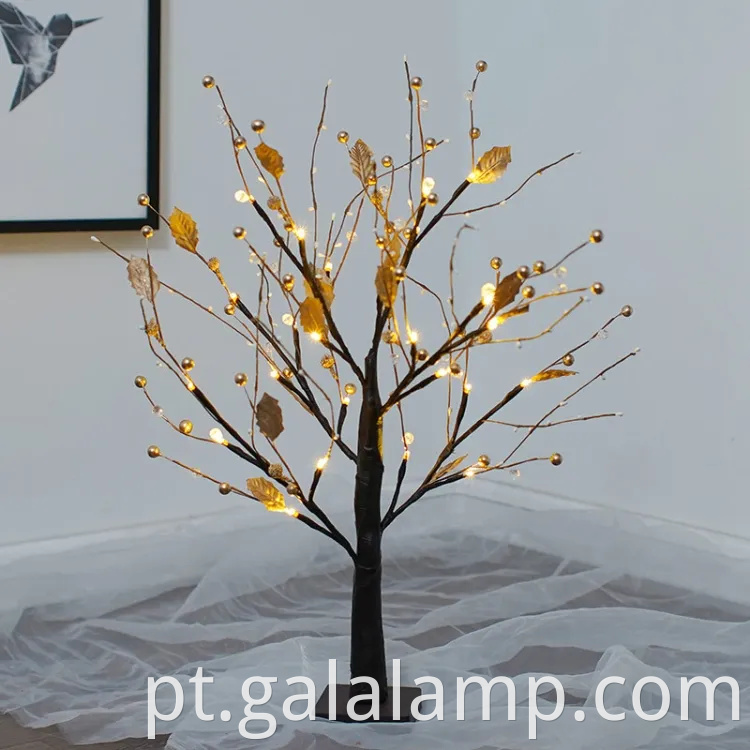 Decoração de árvores de Natal iluminada por LED festiva para casa